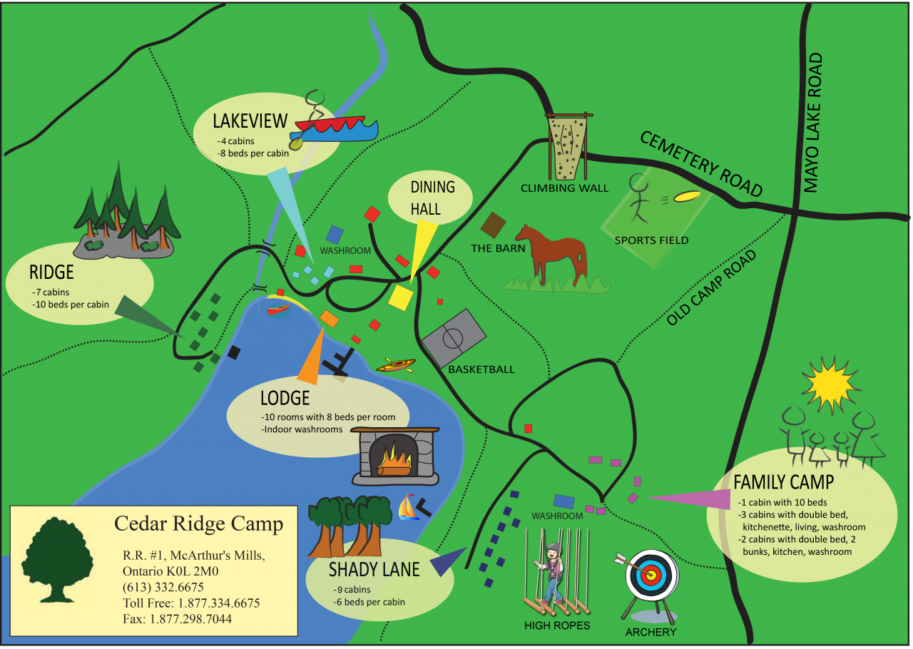 Camp Map – Cedar Ridge